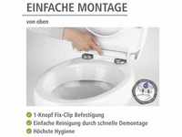 WENKO Toilettensitz Rosewood in Hochglanz mit Absenkautomatik WC-Sitz mit...