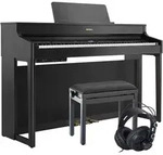 Roland HP-702 Schwarz E-Piano Set