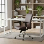 HJH 600140, HJH B&uuml;rostuhl Chefsessel MURANO 10 Leder dunkelbraun