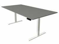 Höhenverstellbarer Schreibtisch Move 3 200 x 100 cm - Graphit/Weiß