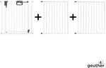 Geuther T&uuml;r- und Treppenschutzgitter Easylock Plus zum Klemmen Metall (216,5...