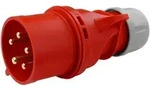 CEE Stecker 32A 400V 5P IP44 PCE Typ SHARK 025-6
