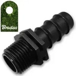 Schlauchanschluss AG 1/2'' f&uuml;r 20mm Perlschlauch Tropfschlauch Steckverbinder...