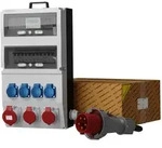 Stromverteiler eXT-S/FI SKH 1x32A 2x16A 4x230V MID Stromz&auml;hler Kabel Doktorvolt