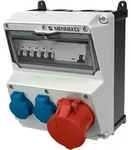 Wandverteiler AMAXX Stromverteiler 32A 2x230V IP44 CEE Schuko EAC Mennekes