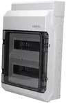 Verteilerkasten Hensel 24 Module mit Klemmen Aufputz IP54 Leergeh&auml;use KV 2524