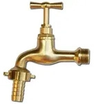 Messing Wasserhahn 1/2" Schlaucht&uuml;lle 1/2" Au&szlig;enhahn Garten Keller Aussenarmatur