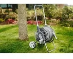 WHITE SILVER PLUS Schlauchwagen Set 30m Wasserschlauch Gartenschlauchwagen BRADAS