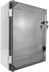 Schaltschrank mit Schloss UNI-1/T AP Verteilerschrank IP65 Industriegeh&auml;use E-P