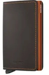 SECRID - SLIMWALLET - MATTE - truffle & orange