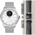 WITHINGS - SCANWATCH 2 - silber wei&szlig; grau silikon / 42 mm