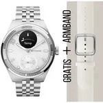WITHINGS - SCANWATCH NOVA - BRILLIANT - Silver / 39mm + Gratis Fluorelastomer-Armband