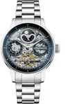 INGERSOLL - THE JAZZ - silber - blau-skelettiert - silber / 42 MM