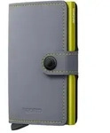 SECRID - MINIWALLET - MATTE - grey & lime