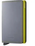 SECRID - SLIMWALLET - MATTE - grey & lime