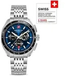 SWISS MILITARY HANOWA - DEFENDER - Chronograph - Metallarmband - blue dial