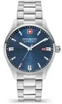 SWISS MILITARY HANOWA - ROADRUNNER - Metallarmband - silver - blue dial