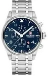 SWISS MILITARY HANOWA - THUNDERBOLT CHRONO - Metallarmband - silver - dark blue dial
