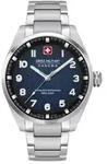 SWISS MILITARY HANOWA - GREYHOUND - Metallarmband - silver - blue/ black dial