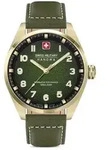 SWISS MILITARY HANOWA - GREYHOUND - Lederarmband - green - green dial