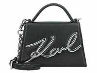 Karl Lagerfeld Signature 2.4 Handtasche Leder 21 cm black nickel