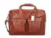 Cowboysbag Handtasche Leder 41 cm cognac