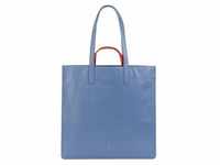 DuDu Shopper Tasche Leder 40 cm pastel blue