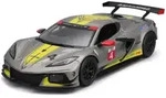 Bburago 18-28024 - Modellauto - Chevrolet Corvette C8R '20 (grau, Ma&szlig;stab 1:24)