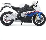 Maisto - Modellmotorrad - BMW S 1000 RR (wei&szlig;-blau, Ma&szlig;stab 1:12)