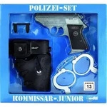 Polizei-Set Komissar-Junior (Pistole, G&uuml;rtel, Holster, Handschellen)