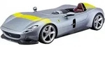 Bburago 18-26027 - Modellauto - Ferrari Monza SP1 (silber, Ma&szlig;stab 1:24)