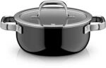 Fusiontec Mineral Pro, Bratentopf mit Deckel, 20 cm, Black