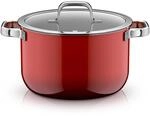 Fusiontec Mineral Pro, Kochtopf mit Deckel, 24 cm, Passion Red