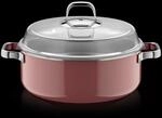 Fusiontec Mineral Pro, Schmortopf mit Deckel, 28 cm, Rose Quartz