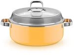 Fusiontec Mineral Pro, Schmortopf mit Deckel, 28 cm, Mango Yellow