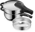 Perfect One Pot Schnellkochtopf-Set, 22 cm, 3 & 4,5 L, stapelbar, mit D&auml;mpfeinsatz