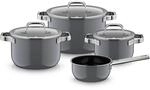 Fusiontec Mineral Pro, Topf-Set, 4-teilig, Platinum