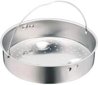 Dampfgareinsatz mit Griff f&uuml;r Schnellkocht&ouml;pfe, 22 cm