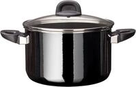 Silit Silargan&reg; Modesto Kochtopf mit Deckel, 24 cm, Black