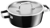 Fusiontec Aromatic Bratentopf mit Deckel, 22 cm, Black