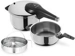 Perfect Premium One Pot Schnellkochtopf-Set mit Dampfgareinsatz, 22 cm, 4,5 und 3,0