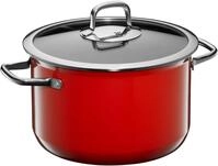 Fusiontec Compact Kochtopf mit Glasdeckel, 24 cm, Red
