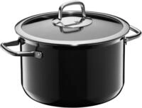 Fusiontec Compact Kochtopf mit Glasdeckel, 24 cm, Black
