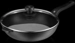 PermaDur Premium Wok mit Glasdeckel, 30 cm