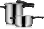 Perfect One Pot Schnellkochtopf-Set, 22 cm, 8,5 und 4,5 Liter