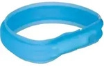 TRIXIE Flash Leuchtband USB, Silikon, M&ndash;L: 50 cm / 30 mm, blau