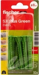 fischerwerke 567865, fischerwerke fischer Spreizd&uuml;bel SX Plus Green 8 x 65 K, 10
