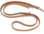 TRIXIE Rustic Fettleder-V-Leine Heartbeat, M&ndash;L: 2,00 m / 20 mm, braun