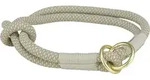 TRIXIE Soft Rope Zug-Stopp-Halsband, 45 cm / &Oslash; 10 mm, grau/hellgrau
