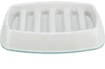 TRIXIE Slow Feeding Napf, Kunststoff / TPR, 0,25l / 21 x 14 cm, grau
